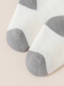 12 Pairs Classic Star Striped Cotton Baby Socks, Warm Thick Knit, Suitable For Infants, Toddlers And Adults