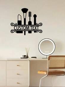 1 pièce Panneau de nom personnalisé de coiffeur, panneau métallique de salon de coiffure, œuvre murale métallique de coiffeur personnalisée, décoration murale métallique de salon de coiffure, cadeau de coiffeur
