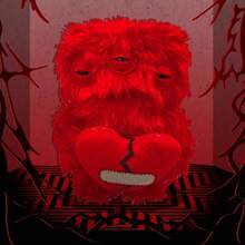 ZURU Love Monster系列约9英寸创意毛绒收藏摆件，可爱怪兽怪兽怪牙丑陋搞笑成人趣味玩偶生日礼物 - Love Fugg-Refresh-Red - 查看 5