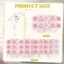 50/100/300 pezzi di Fiori essiccati di Gypsophila naturali e conservati - eleganti Gypsophila duraturi per casa, ufficio, matrimonio, Natale, festa di Ognissanti, artigianato fai-da-te, senza manutenzione, adatti per persone da 14+ anni (senza biglietto di carta)