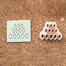 1 件/4 件可爱迷你花瓣软粘土聚合物玫瑰叶切割器用于制作珠宝耳环 - 卡其色 - 查看 15