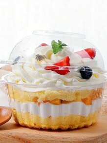 10 piezas/20 piezas/30 piezas Cajas para tartas con forma de cabeza de oso, duraderas y fáciles de almacenar para guardar caramelos, sándwiches y frutas; ideal para el hogar, restaurante, picnic y fiesta