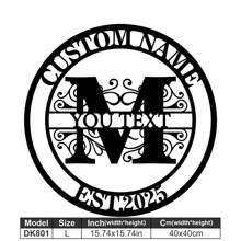 1 Fine Metal Art Logo - Personalized Last Name Logo, Name Design, Home Decoration With Custom Initials Thumbnail, Classic Style, Durable Wall-Mounted Wall Art Decoration For Theme Parties, Perfect Heartfelt Gifts For Friends And Family, Customizable Wedding Gifts.,Multi-Functional,Durable,Ornamental,Reusable,Exquisite,Stylish,High-Quality,Colorful,Modern,Custom,Personalized,Unique,Home Decor,Home Decor