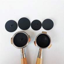 2pcs Italian Semi-Automatic Espresso Machine Accessories - Blind Plate, Handle, Backflushing Silicone Gasket, Powder Bowl Cleaning Tools Back To School