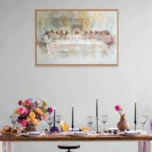 1pc,Wall Arts,Religion Posters,The Last Supper,Modern Christian Art,Bible Wall Paintings,Jesus Prints,Catholic Art,Jesus Paintings,Christian Prints,Jesus Pictures,Unframed ,Wall Art With Frame - Multicolor - View 6