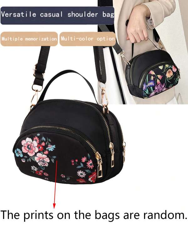 Multi-Layer Crossbody Bag, Lightweight Shoulder Crossbody Bag, Mobile Phone Bag, Casual Bag