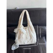 2025 New National Style Embroidered Elegant Casual Lady Tote Bag, Shoulder Handbag With Large Capacity For Work