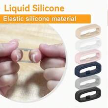 5 piezas Correas de reloj de silicona multicolor - Sujetadores de correa duraderos para relojes inteligentes y relojes deportivos | Anillos de goma flexible de repuesto con hebilla de - 22 mm - Ver 4