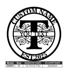 1 Fine Metal Art Logo - Personalized Last Name Logo, Name Design, Home Decoration With Custom Initials Thumbnail, Classic Style, Durable Wall-Mounted Wall Art Decoration For Theme Parties, Perfect Heartfelt Gifts For Friends And Family, Customizable Wedding Gifts.,Multi-Functional,Durable,Ornamental,Reusable,Exquisite,Stylish,High-Quality,Colorful,Modern,Custom,Personalized,Unique,Home Decor,Home Decor