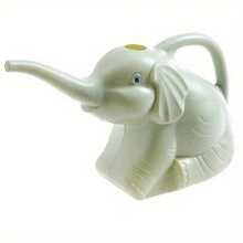 Charming Elephant Shaped Plastic Garden Watering Can - Durable Outdoor Irrigation Tool, Suitable For Home And Lawn Care
