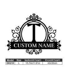 1 Logotipo de arte en metal fino - Logotipo personalizado con apellido, diseño de nombre, decoración del hogar con iniciales personalizadas en miniatura, estilo clásico, decoración de pared duradera montada en la pared para fiestas temáticas, regalos entrañables perfectos para amigos y familiares, regalos de boda personalizables, multifuncional, duradero, ornamental, reutilizable, exquisito, elegante, de alta calidad, colorido, moderno, personalizado, único, decoración del hogar, colgantes de pared personalizados - Multicolor - Ver 34