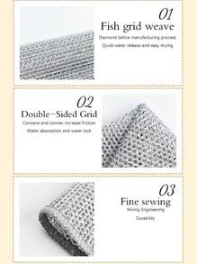 30pcs Multipurpose Steel Wool Cleaning Pads, Scratch-Resistant Scouring Pads For Cookware, Double-Layer Steel Wool Cleaning Cloth For Tableware, Time-Saving Kitchen Wet Wipes Cleaning Mat