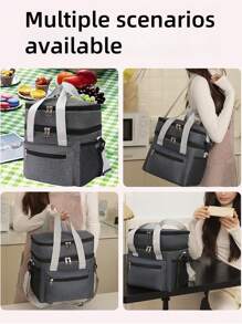 1pc Thickened New Double-Layer Lunch Box Bag Insulation Bag Multifunctional Lunch Bag Outdoor Picnic Preservation Crossbody Ice Pack, Back To School1pc Thickened New Double-Layer Lunch Box Bag Insulation Bag Multifunctional Lunch Bag Outdoor Picnic Preservation Crossbody Ice Pack1pc Thickened New Double-Layer Lunch Box Bag Insulation Bag Multifunctional Lunch Bag Outdoor Picnic Preservation Crossbody Ice Pack, Back To School