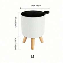 Round Self Watering Plant Pot With Water Level Indicator For Plants And Flowers, Home, Garden, Self Watering Pot With Stand For All Indoor Plants And Flowers