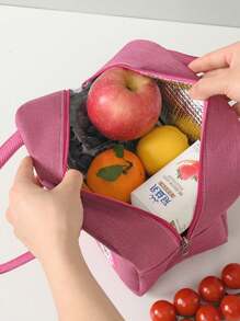 Insulated Lunch Bag Insulation Bento Pack Aluminum Foil Rice Bag Meal Pack Ice Pack Student Bento Lunch Handbag Insulation, Summer Outdoor Bags For Food, Picnic Camping Bags