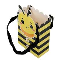 5pcs Candy Boxes, Full Moon/1st Birthday Return Gifts Favor Boxes, Bee Design Mini Gift Boxes