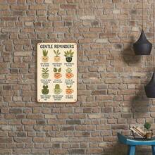 1PC Gentle Reminders Tin Sign, Motivational Quotes, You Deserve To Be Heard, Your Feelings Are Valid, Inspirational Wall Art, Perfect For Bedroom, Office, Or Living Room, Positive Energy Decor, 8x12 Inches / 20x30 Cm - 8x12吋/20x30公分-1件 - 查看 9