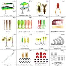 TRUSCEND Widely Used Fishing Lures & Tackle Kit Worth Ever Penny, Selected Fishing Kit For Starter Freshwater Saltwater, Economic/Giftable/Premium Fishing Gear Set Available, For Family - A-128pcs Economic Kit - 查看 11