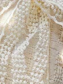 Two Pieces Lace Bow Curtain Tape, French Tulle Curtain Tape, Elegant Curtain And Tulle Decorative Rope, Mother's Day/Christmas Gift - White - View 9