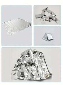 1pc Emergency Thermal Blanket - Multi-Functional Outdoor Survival Tool