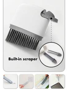 1pc Window Gap Cleaning Brush,Small Gap Cleaning Brush For Door Track, Window Track,Window Frame, Window Groove, Kitchenware Cleaning Tool. - Multicolor - View 5