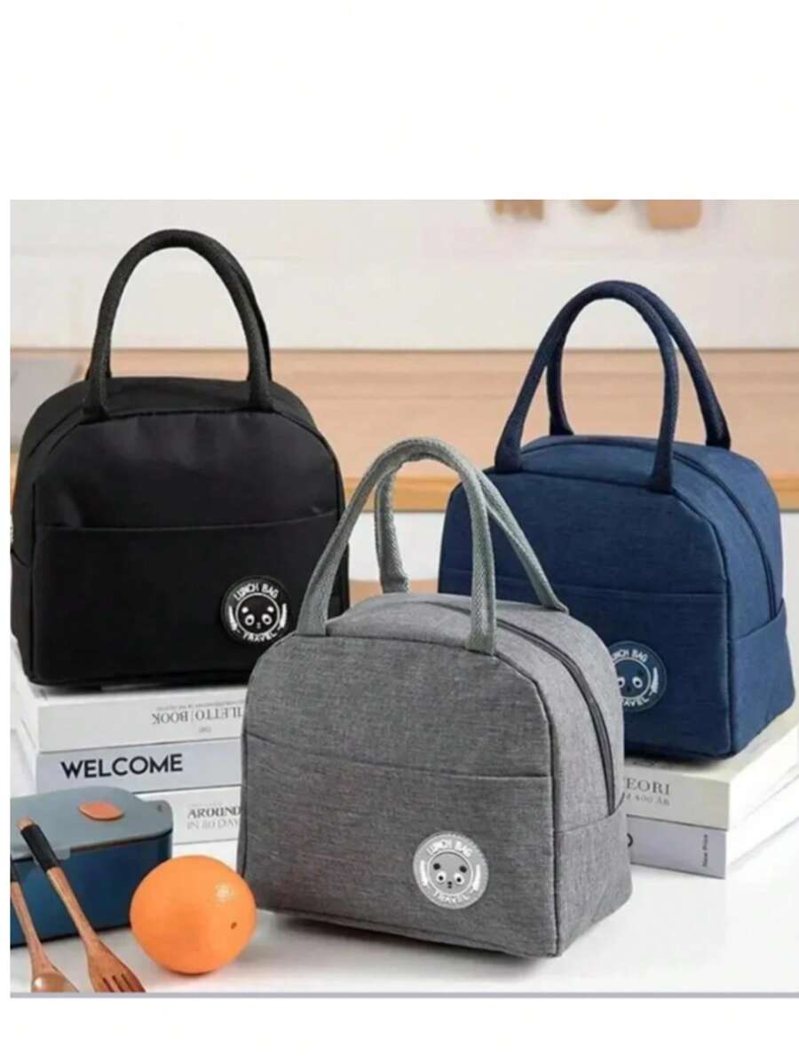 Insulated Lunch Bag Insulation Bento Pack Aluminum Foil Rice Bag Meal Pack Ice Pack Student Bento Lunch Handbag Insulation, Summer Outdoor Bags For Food, Picnic Camping Bags