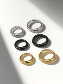 1/2/3pcs 316l Stainless Steel Smooth Surface Nose Ring Hoops Cartilage Earring Ear Cuff Water Drop Hinge Clicker Septum Ring For Women, Crescent Circle Septum Rings Septum Piercing Jewelry, Chunky Hypoallergenic Open And Close Gold Hoop Earrings For Women And Man, Suitable For Holiday Gifts, Birthday Gifts, Dances, Parties, Dates, Work, Daily Wear - Multicolor - View 5