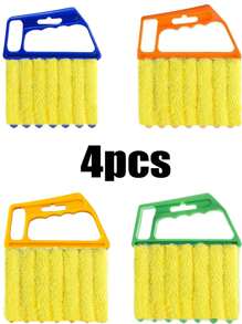 1/2/3/4pcs,Blinds Air Conditioning Gap Brush ,Blind Duster For Wood Blinds;Detailing Brush Set;Car Detailing Brush;Blind Dusters For Cleaning;Blind Cleaner; Detachable And Washable Window Cleaner Exhaust Fan Dust Removal Detergent-Free Edge Seam Brush Detachable,