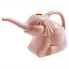 Charming Elephant Shaped Plastic Garden Watering Can - Durable Outdoor Irrigation Tool, Suitable For Home And Lawn Care