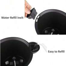 Round Self Watering Plant Pot With Water Level Indicator For Plants And Flowers, Home, Garden, Self Watering Pot With Stand For All Indoor Plants And Flowers