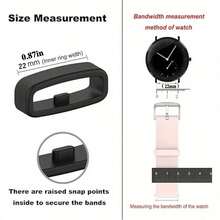 5 piezas Correas de reloj de silicona multicolor - Sujetadores de correa duraderos para relojes inteligentes y relojes deportivos | Anillos de goma flexible de repuesto con hebilla de - 22 mm - Ver 11
