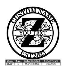 1 Fine Metal Art Logo - Personalized Last Name Logo, Name Design, Home Decoration With Custom Initials Thumbnail, Classic Style, Durable Wall-Mounted Wall Art Decoration For Theme Parties, Perfect Heartfelt Gifts For Friends And Family, Customizable Wedding Gifts.,Multi-Functional,Durable,Ornamental,Reusable,Exquisite,Stylish,High-Quality,Colorful,Modern,Custom,Personalized,Unique,Home Decor,Home Decor