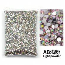 2mm, 3mm, 4mm, 5mm, 6mm Bulk Pack Non-Hotfix Resin Flat Bottom Rhinestones Crystal Nail Studs DIY