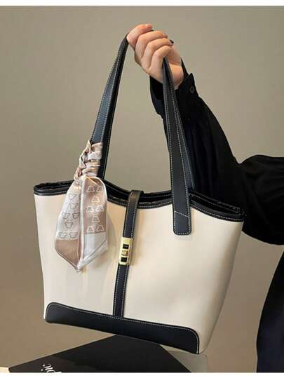 Women's Large Capacity Tote Bag New Fashion One Shoulder Bags High-Grade Simple Commuter Bag