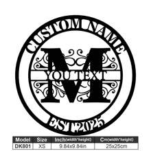 1 Fine Metal Art Logo - Personalized Last Name Logo, Name Design, Home Decoration With Custom Initials Thumbnail, Classic Style, Durable Wall-Mounted Wall Art Decoration For Theme Parties, Perfect Heartfelt Gifts For Friends And Family, Customizable Wedding Gifts.,Multi-Functional,Durable,Ornamental,Reusable,Exquisite,Stylish,High-Quality,Colorful,Modern,Custom,Personalized,Unique,Home Decor,Home Decor