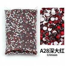 2mm, 3mm, 4mm, 5mm, 6mm Bulk Pack Non-Hotfix Resin Flat Bottom Rhinestones Crystal Nail Studs DIY