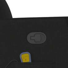 vidaXL Massagesessel Schwarz Stoff