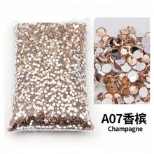 2mm, 3mm, 4mm, 5mm, 6mm Bulk Pack Non-Hotfix Resin Flat Bottom Rhinestones Crystal Nail Studs DIY