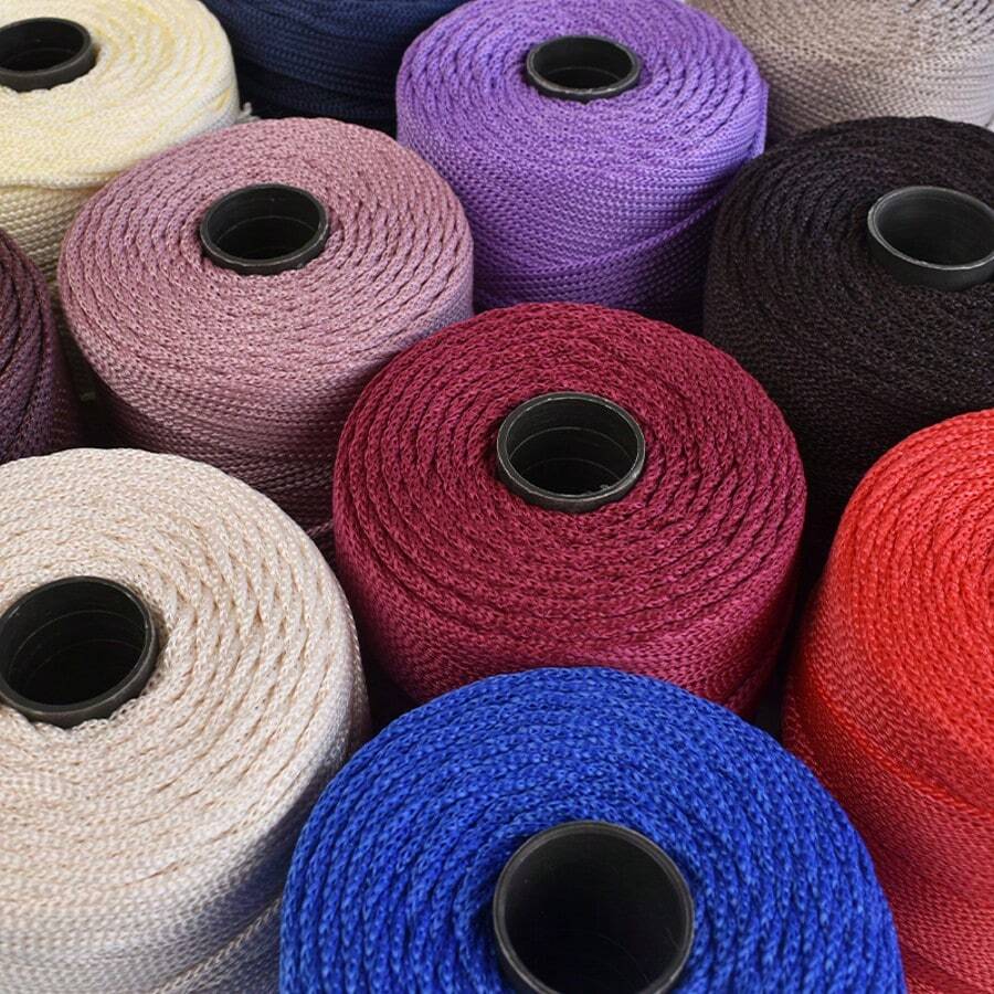 230米冰丝亮丝线细冰丝混纺编织棉线适用于DIY手工编织包包帽子手提包帽子 - 彩色 - 查看 1