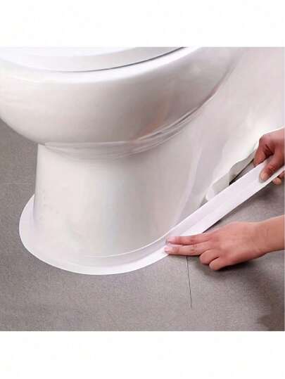1pc White Multi-Purpose Waterproof Sealing Tape For Kitchen & Bathroom Back To School