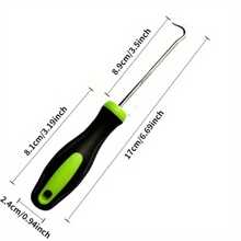 Durable & Sturdy Removal Hook, Easily Handles Weeding, Edging, And Moss Removal In The Yard, Metal Material