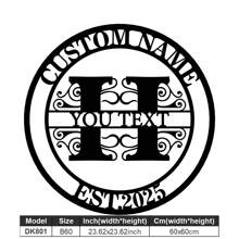 1 Fine Metal Art Logo - Personalized Last Name Logo, Name Design, Home Decoration With Custom Initials Thumbnail, Classic Style, Durable Wall-Mounted Wall Art Decoration For Theme Parties, Perfect Heartfelt Gifts For Friends And Family, Customizable Wedding Gifts.,Multi-Functional,Durable,Ornamental,Reusable,Exquisite,Stylish,High-Quality,Colorful,Modern,Custom,Personalized,Unique,Home Decor,Home Decor