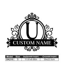 1 Logotipo de arte en metal fino - Logotipo personalizado con apellido, diseño de nombre, decoración del hogar con iniciales personalizadas en miniatura, estilo clásico, decoración de pared duradera montada en la pared para fiestas temáticas, regalos entrañables perfectos para amigos y familiares, regalos de boda personalizables, multifuncional, duradero, ornamental, reutilizable, exquisito, elegante, de alta calidad, colorido, moderno, personalizado, único, decoración del hogar, colgantes de pared personalizados - Multicolor - Ver 40