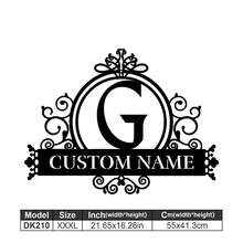 1 Logotipo de arte en metal fino - Logotipo personalizado con apellido, diseño de nombre, decoración del hogar con iniciales personalizadas en miniatura, estilo clásico, decoración de pared duradera montada en la pared para fiestas temáticas, regalos entrañables perfectos para amigos y familiares, regalos de boda personalizables, multifuncional, duradero, ornamental, reutilizable, exquisito, elegante, de alta calidad, colorido, moderno, personalizado, único, decoración del hogar, colgantes de pared personalizados - Multicolor - Ver 25