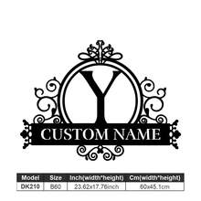 1 Logotipo de arte en metal fino - Logotipo personalizado con apellido, diseño de nombre, decoración del hogar con iniciales personalizadas en miniatura, estilo clásico, decoración de pared duradera montada en la pared para fiestas temáticas, regalos entrañables perfectos para amigos y familiares, regalos de boda personalizables, multifuncional, duradero, ornamental, reutilizable, exquisito, elegante, de alta calidad, colorido, moderno, personalizado, único, decoración del hogar, colgantes de pared personalizados - Multicolor - Ver 179