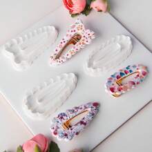 1 Stück/3 Stücke Welliges Design Haarclip Weiche Ton Form, Große Haaraccessoire Modellierton Ausstecher DIY Geschenk Bastelwerkzeug