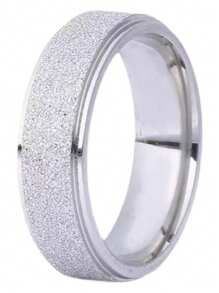 Bague en acier inoxydable mate, élégante, polyvalente, bagues de couple uniques