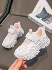 1 para dziecięcych, swobodnych, modnych, oddychających, miękkich, wygodnych butów sportowych, jednolity kolor, wygodne, modne buty sportowe, odpowiednie na zajęcia na świeżym powietrzu, do szkoły, na imprezę