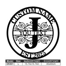 1 Fine Metal Art Logo - Personalized Last Name Logo, Name Design, Home Decoration With Custom Initials Thumbnail, Classic Style, Durable Wall-Mounted Wall Art Decoration For Theme Parties, Perfect Heartfelt Gifts For Friends And Family, Customizable Wedding Gifts.,Multi-Functional,Durable,Ornamental,Reusable,Exquisite,Stylish,High-Quality,Colorful,Modern,Custom,Personalized,Unique,Home Decor,Home Decor