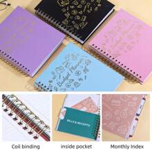 Financial Book, Cash Budget Book, B5 Size, Including Paper Bag, Notebook, Paper House Making, Gratitude, Appreciation And Blessing Plan With Monthly And Activity Flags, Stickers, Etc. Notebook Set (Letter Paper X12/Stickers X4)